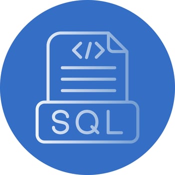 Sql File Vector Icon Design