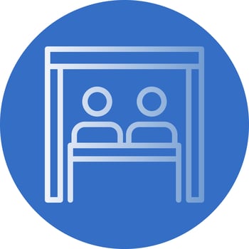 Virtual Team Room Vector Icon Design