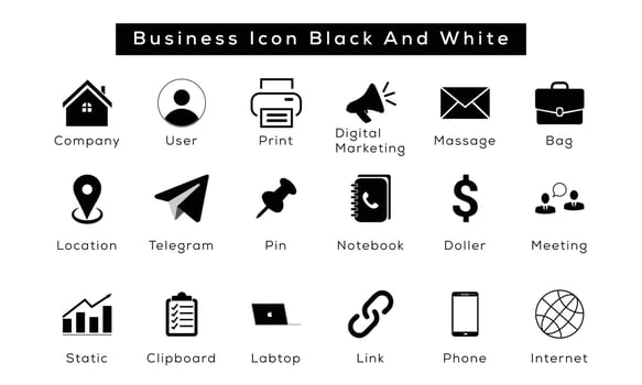 Business people line icons set. Businessman outline icons collection. Teamwork, human resources, meeting, partnership, meeting, work group, success, resume - stock vector. vector