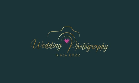 Hand drawn camera photography logo vector