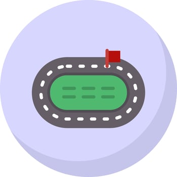 Race Track Vector Icon Design