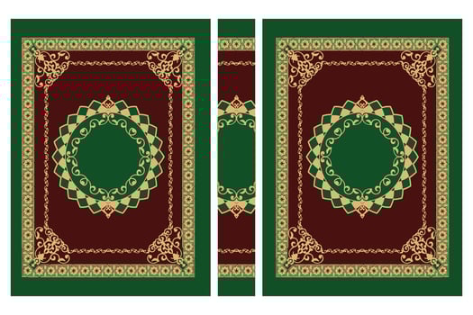 Arabic book cover, islmaic book cover, quran book cover vector