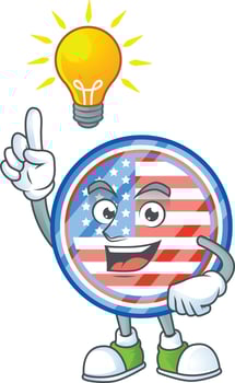 Circle badges USA icon design vector