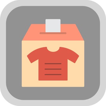 Clothes Donation Vector Icon Design