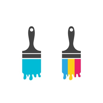 Paint Logo Template vector icon