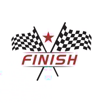 Race flag icon design vector