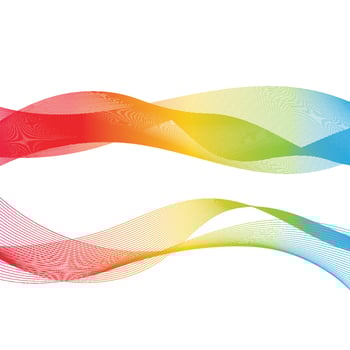 Abstract smooth color wave vector