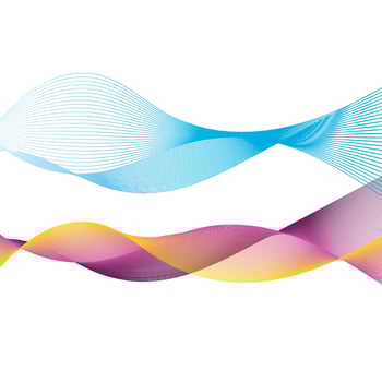 Abstract smooth color wave vector