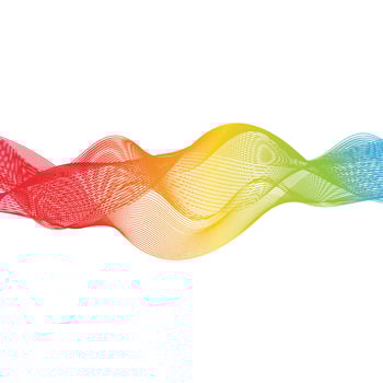 Abstract smooth color wave vector