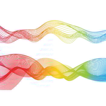 Abstract smooth color wave vector