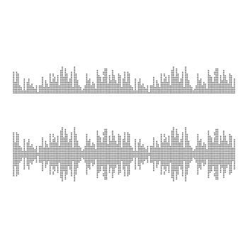 Sound waves vector icon illustration