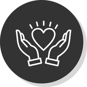 Kindness Vector Icon Design