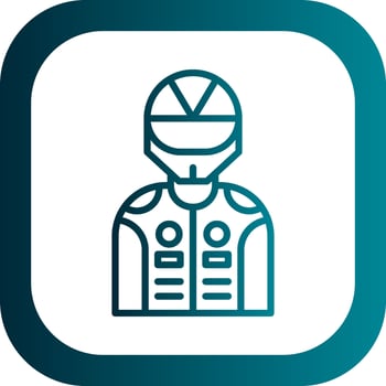 Racer Vector Icon Design