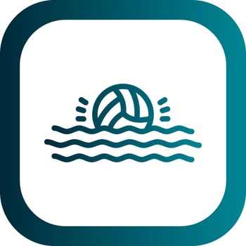 Waterpolo Vector Icon Design
