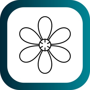 Mint Marigold Vector Icon Design