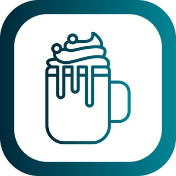 Hot Chocolate Vector Icon Design