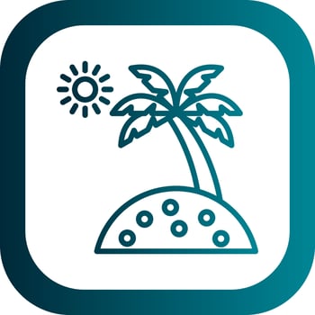 Long Island Vector Icon Design