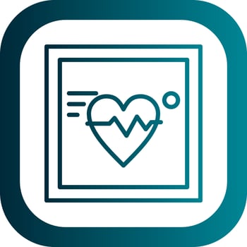 Electrocardiogram Vector Icon Design