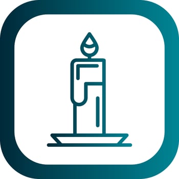 Candle Vector Icon Design