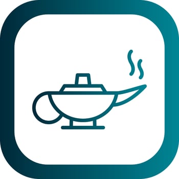 Arabian Magic Lamp Vector Icon Design