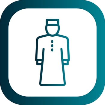 Muslim Man Vector Icon Design