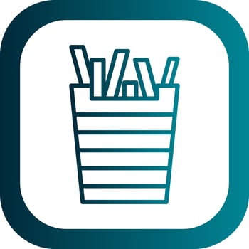 French Fries Vector Icon Design
