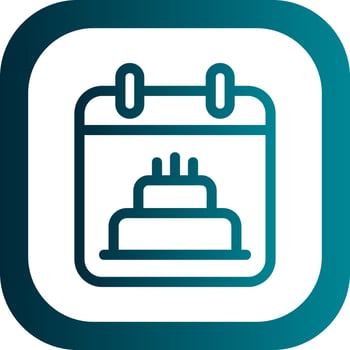 Birthday Date Vector Icon Design