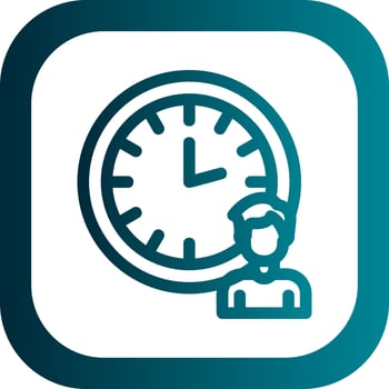 Working Hours Vector Icon Design