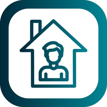 Stay Home Vector Icon Design