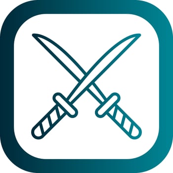 Rapier Vector Icon Design