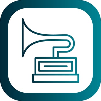 Gramophone Vector Icon Design