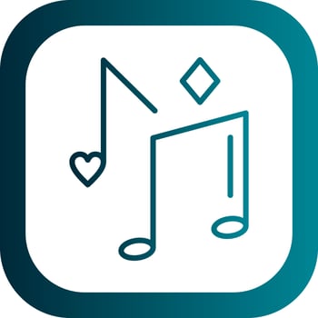 Musical Note Vector Icon Design