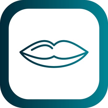 Lips Vector Icon Design