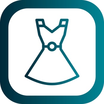 Party Dress Vector Icon Design