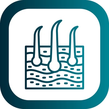 Skin Hair Vector Icon Design