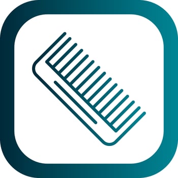 Hair Brush Vector Icon Design
