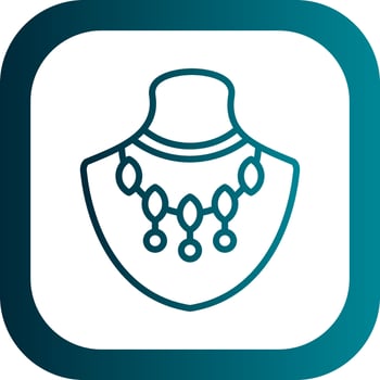 Necklace Vector Icon Design