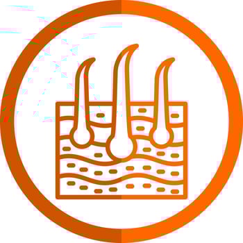 Skin Hair Vector Icon Design