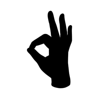 Ok vector icon set. Check mark illustration sign collection. Yes and no symbol.
