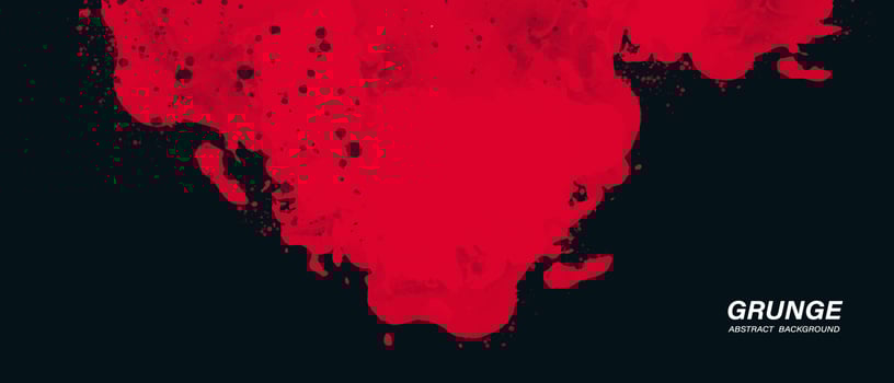 Black and red abstract grunge background vector