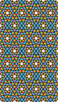 Islamic oriental geometric pattern vector