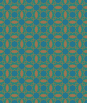 Islamic oriental geometric pattern vector