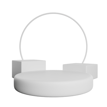 Realistic Podium White Template png