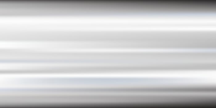 Silver foil background. Metal gray textured shiny gradient. Stainless glossy surface with reflection. Realistic chrome backdrop with folds. Vector illustration