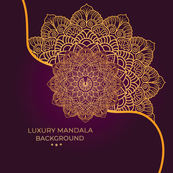 luxury ornamental mandala design background vector