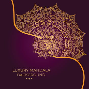 luxury ornamental mandala design background vector