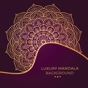 luxury ornamental mandala design background vector