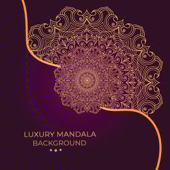 luxury ornamental mandala design background vector