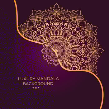 luxury ornamental mandala design vector