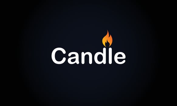 Melted candle logo template vector illustration